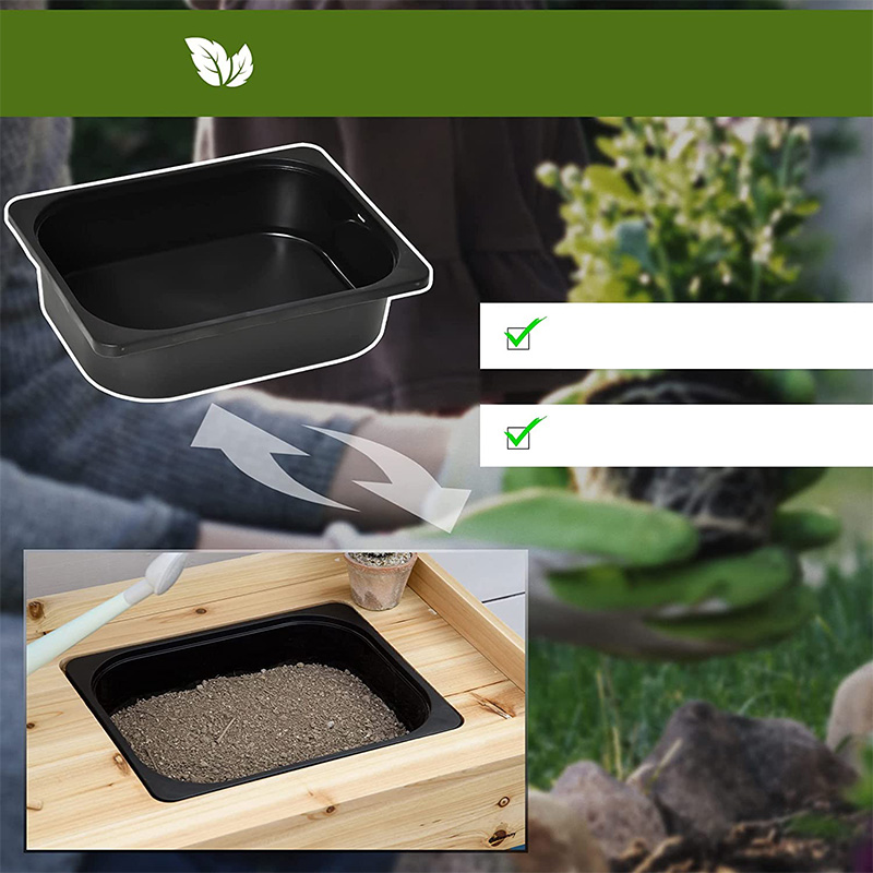 Tavolo da invasatura, postazione da giardino con setaccio, lavello e cestelli rimovibili