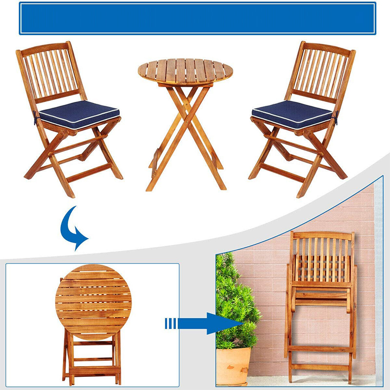 Patio Conversation Outdoor-Set 3 Pezzi Patio Conversation Set con Cuscini