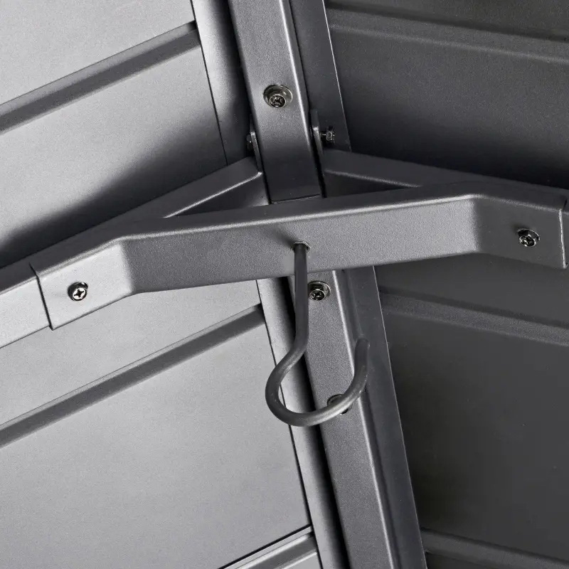 Gazebo hardtop 11x13 con struttura in legno, tettoia per gazebo in metallo permanente con gancio a soffitto per giardino, patio, cortile