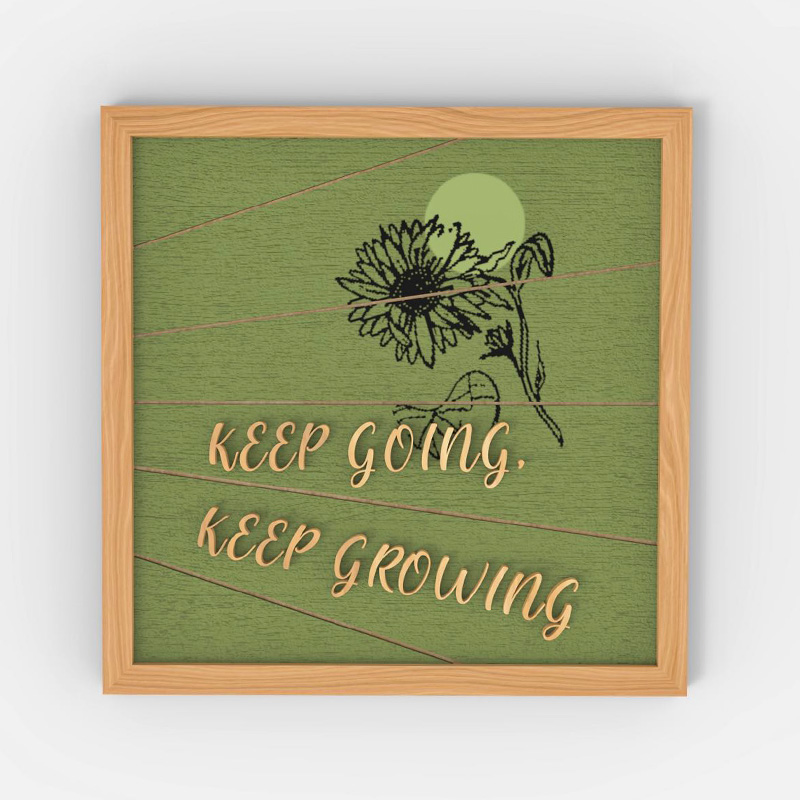 Decorazione da parete in legno per macchina da cucire per la casa