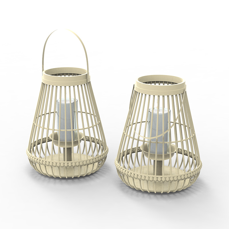 Lanterna in metallo con candela a batteria - Lanterna tradizionale nera da 17'.