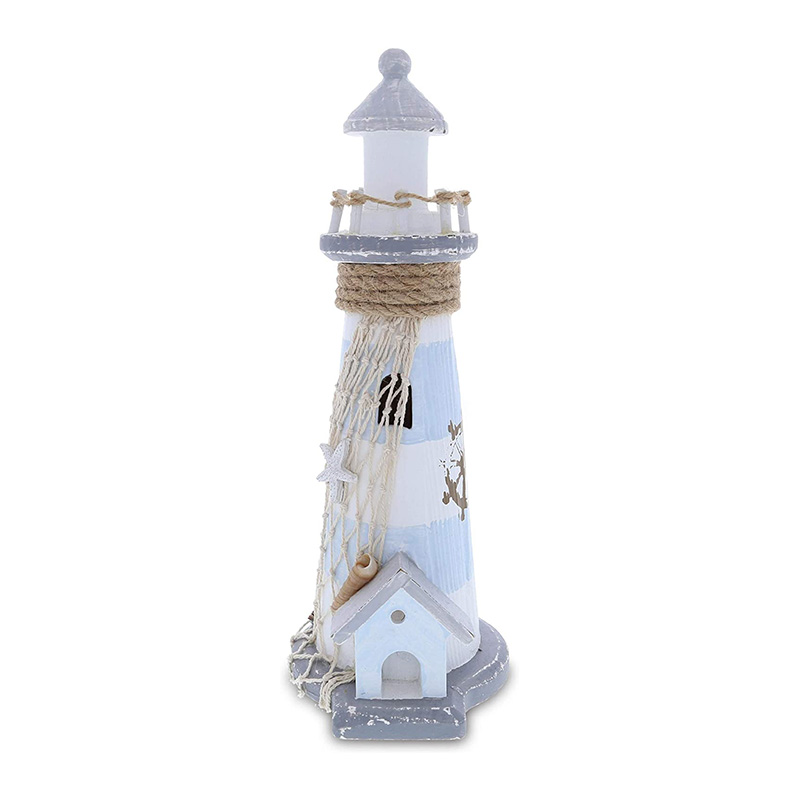 Faro in legno per barche a vela 10,6' alto nautico camere a tema faro decorazioni per la casa