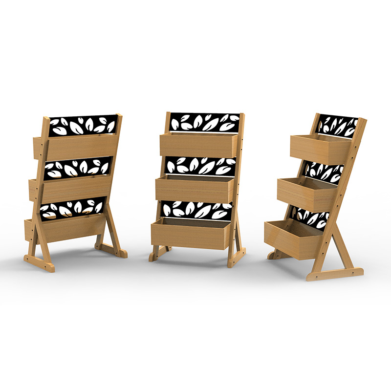 Fioriera rialzata da giardino a 3 livelli