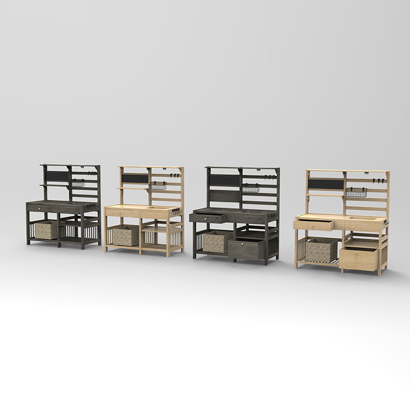 Tavolo da invasatura, postazione da giardino con setaccio, lavello e cestelli rimovibili