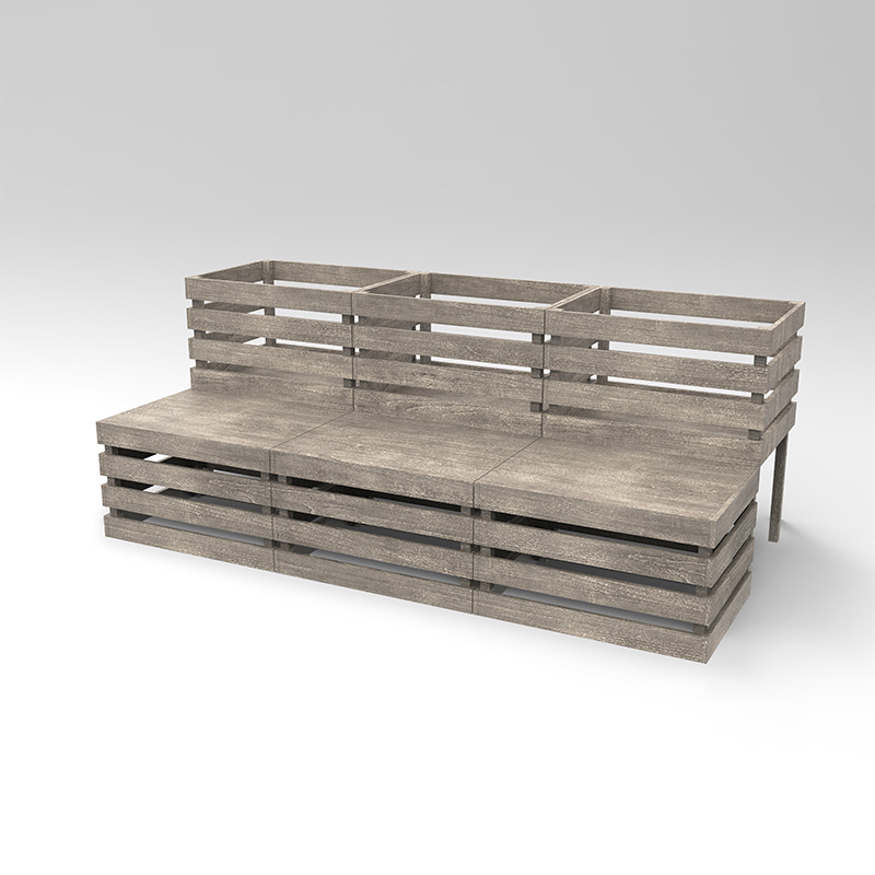 Fioriera autoportante con letto da giardino rialzato a 3 livelli per verdure, erbe, fiori