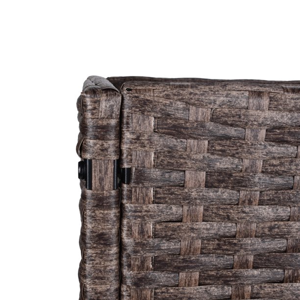 Fioriera per fiori in rattan per interni/esterni con ripiano per attrezzi sotto e robusta area di lavoro sopraelevata 28' H