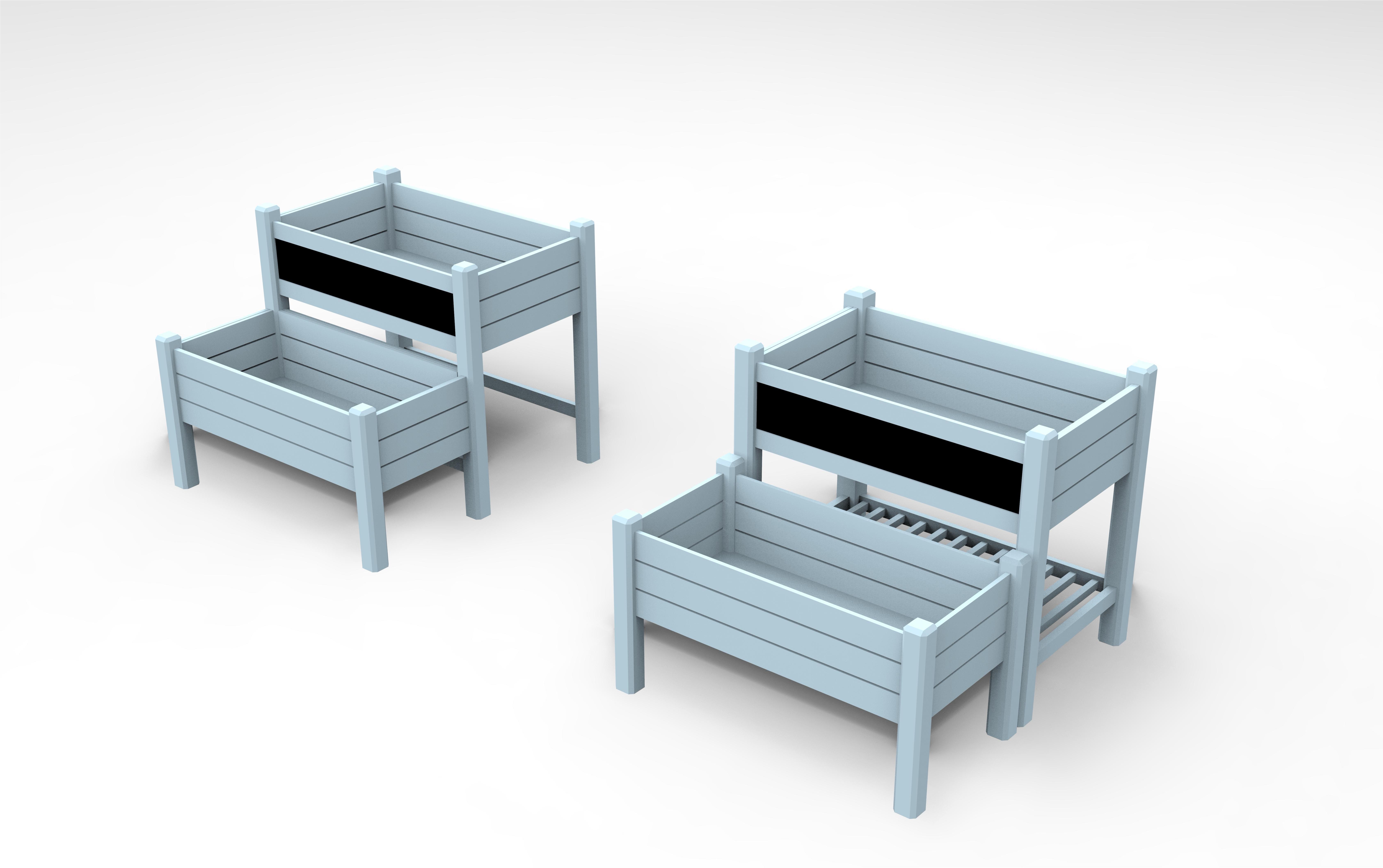 Fioriera da giardino rialzata per bambini