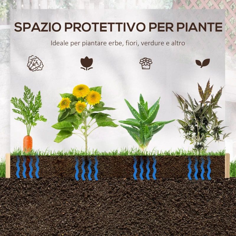 Fioriera per fiori in rattan per interni/esterni con ripiano per attrezzi sotto e robusta area di lavoro sopraelevata 28' H