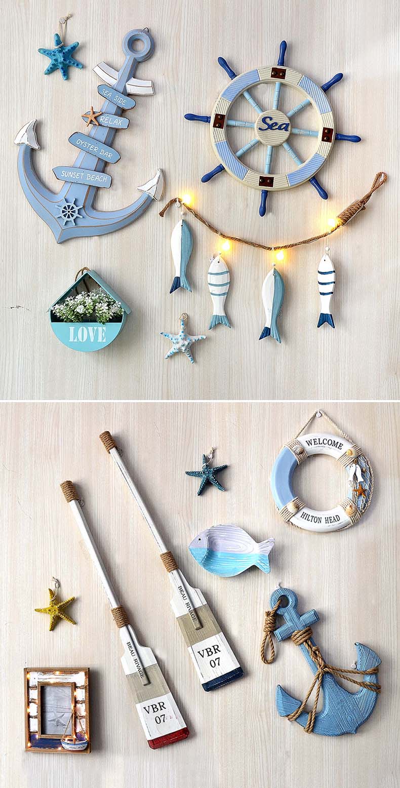 Lixincrafts arredamento santuario balneare, arredamento in stile mare, ruota della nave