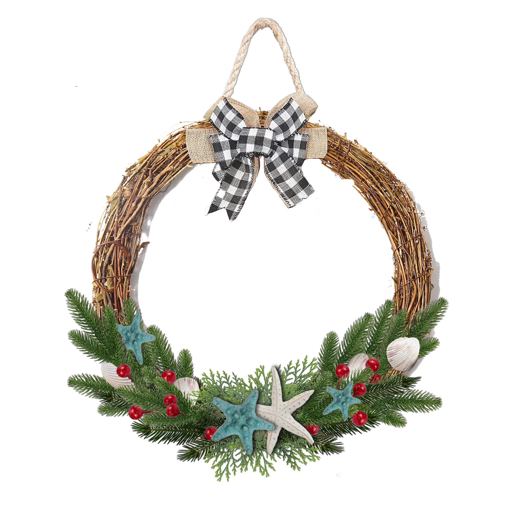 Lixincrafts arredamento santuario balneare, arredamento in stile mare, ghirlanda di conchiglie